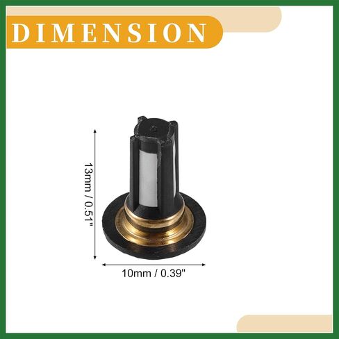 Motoforti Fuel Injector Filter Basket - Car Rebuild Repair Kit - for Honda Plastic Black - 10 Pcs Long-lasting in Saudi Arabia