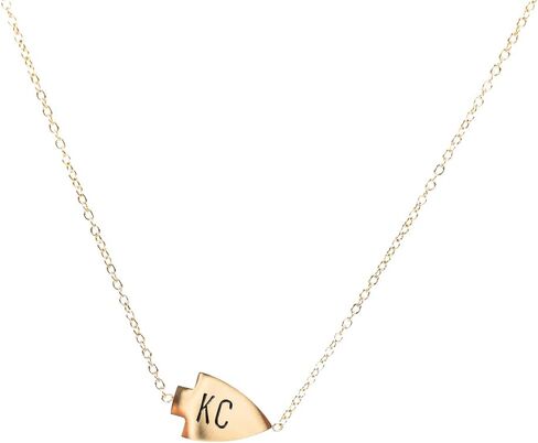 Ally & Alex Kansas City Inspired Gold Arrowhead Pendant Necklace | Football Fan | Great Gift for Women | Kansas City Jewelry in Saudi Arabia