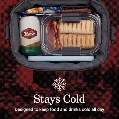 Coleman Pro 24-Can Premium Soft Cooler Lunchbox, Fully Insulated Lid & Body Stays Cold up to 35 Hours in Kuwait