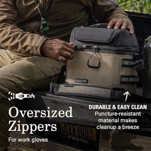 Coleman Pro 24-Can Premium Soft Cooler Lunchbox, Fully Insulated Lid & Body Stays Cold up to 35 Hours in Kuwait