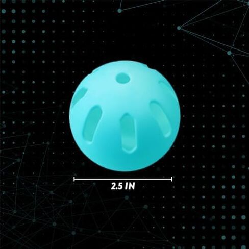 202 كرة بيسبول بلاستيكية، مصنوعة من مادة مقاومة للصدمات ومرتدة، كرات بيسبول مثالية للتدريب على البيسبول وضرب الكرة (6 كرات تدريب بيسبول) in Kuwait
