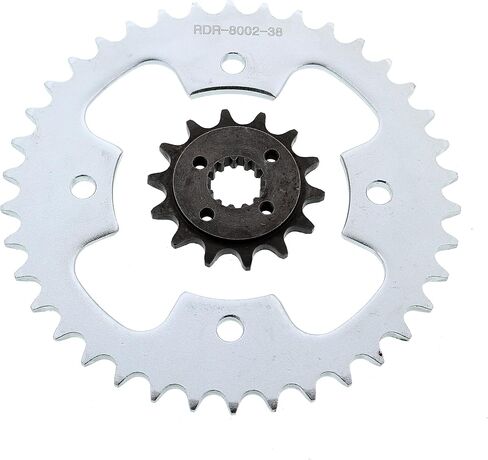 Sprockets for Polaris Predator 500 2005-2007 14T Front and 38T Rear Silver in Saudi Arabia