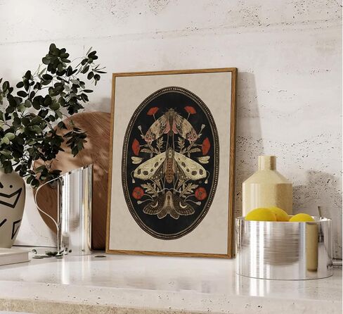 Floating Framed Vintage Floral Still Canvas Wall Art Lemon Kitchen Coffee Painting Picture Wall Decor Neutral Daisy Rustic Country Poster Print Artwork for Kitchen Livingroom Home Decoration in Saudi Arabia