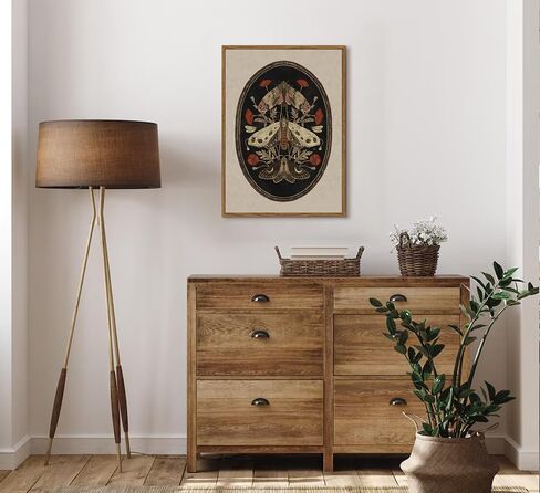 Floating Framed Vintage Floral Still Canvas Wall Art Lemon Kitchen Coffee Painting Picture Wall Decor Neutral Daisy Rustic Country Poster Print Artwork for Kitchen Livingroom Home Decoration in Saudi Arabia