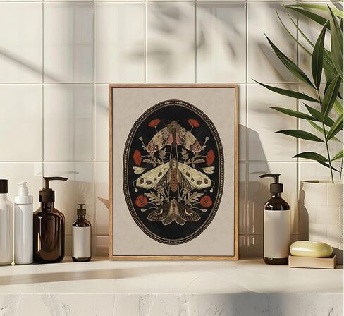 Floating Framed Vintage Floral Still Canvas Wall Art Lemon Kitchen Coffee Painting Picture Wall Decor Neutral Daisy Rustic Country Poster Print Artwork for Kitchen Livingroom Home Decoration in Saudi Arabia