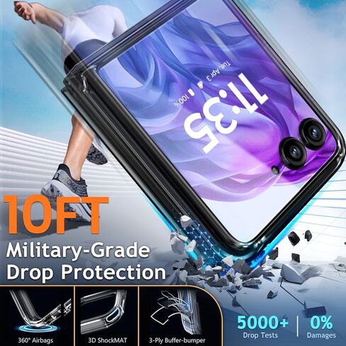 YZB Magnetic for Motorola Edge 2024 Case [متوافق مع Magsafe] النحيف الملاءمة الخفيفة الخفيفة ، الحماية من الدرجة العسكرية ، الظهر المقاوم للصفرار ، مقاوم للخدش ، واضحة بلورية واضحة in Kuwait