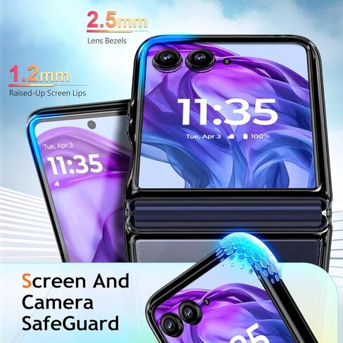 YZB Magnetic for Motorola Edge 2024 Case [متوافق مع Magsafe] النحيف الملاءمة الخفيفة الخفيفة ، الحماية من الدرجة العسكرية ، الظهر المقاوم للصفرار ، مقاوم للخدش ، واضحة بلورية واضحة in Kuwait