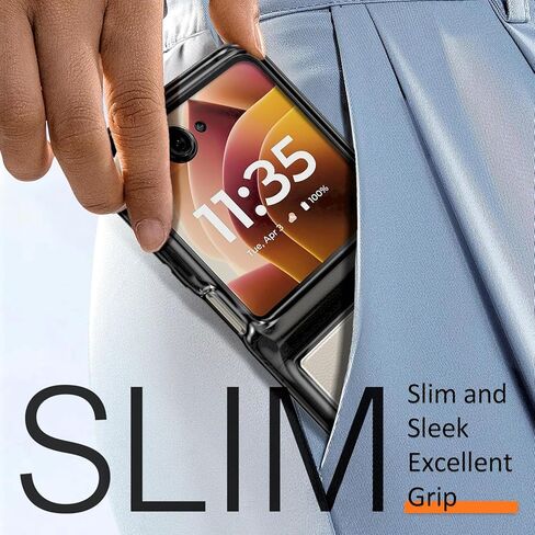 YZB Magnetic for Motorola Edge 2024 Case [متوافق مع Magsafe] النحيف الملاءمة الخفيفة الخفيفة ، الحماية من الدرجة العسكرية ، الظهر المقاوم للصفرار ، مقاوم للخدش ، واضحة بلورية واضحة in Kuwait