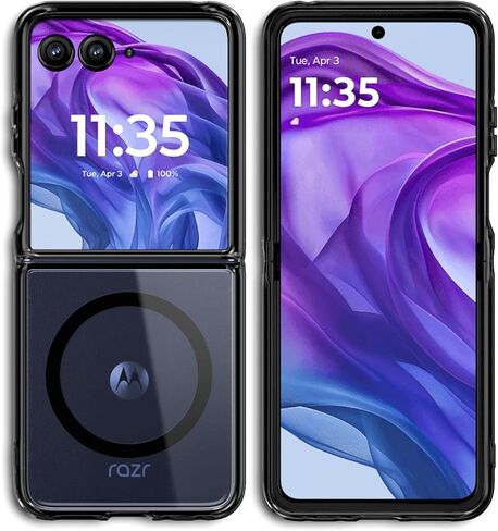 YZB Magnetic for Motorola Edge 2024 Case [متوافق مع Magsafe] النحيف الملاءمة الخفيفة الخفيفة ، الحماية من الدرجة العسكرية ، الظهر المقاوم للصفرار ، مقاوم للخدش ، واضحة بلورية واضحة in Kuwait