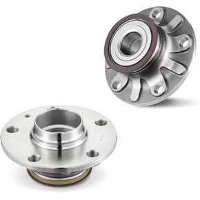 512336 Rear Wheel Bearing and Hub Assembly Compatible with Audi A3 Sportback e-tron, Compatible with Volkswagen Beetle Golf R Golf SportWagen GTI Jetta Rabbit, 5-Lug with ABS 2PCS in Kuwait