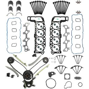 MLS Head Gasket Set with Bolts Fit for Dodge Ram 1500 Dakora Durango Jeep Grand Cherokee 1999-2003 4.7L V8 SOHC 16 Valve HS26157PT ES71129 CS26157 in Kuwait