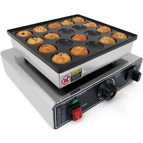 Commercial Waffle Maker Machine, 110V 1200 W Stainless Steel Nonstick Waffle Maker for Home and Restaurant in Kuwait