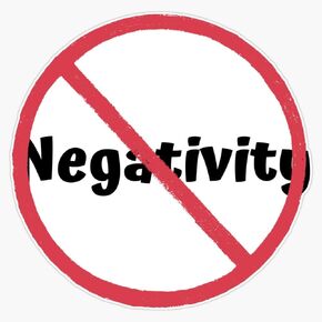 No Negativity - Law of Attraction Sticker Vinyl Waterproof Sticker Decal Car Laptop Wall Window Bumper Sticker 5" in Saudi Arabia