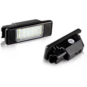 Generic SAARMAT Led License Plate Light Assembly,For Mercedes Ben'z Sprinter(W906) VITO(W639) Viano(W639),Licence Plate Led Light,12V White 18-SMD Bulb Rear Tag Lights,2pcs in Kuwait