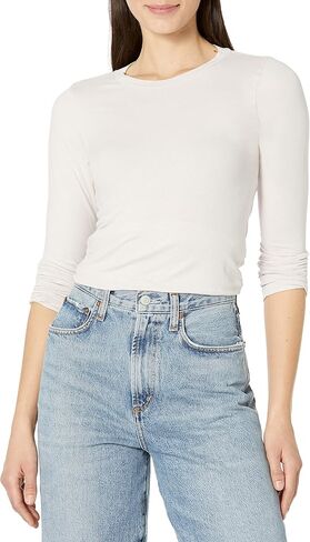 Velvet by Graham & Spencer Women's Zofina Long Sleeve Gauzy Whisper T Shirt in Saudi Arabia