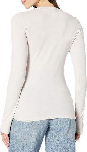 Velvet by Graham & Spencer Women's Zofina Long Sleeve Gauzy Whisper T Shirt in Saudi Arabia