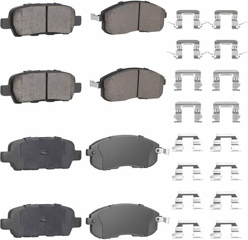 8PCS Rear and Front Ceramic Brake Pads Fit for INFINITI G35 2003-2005 for Nissan 350Z 2003-2005 for Nissan Altima 2002-2013 in Saudi Arabia