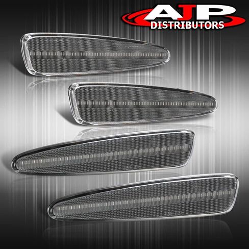 AJP Distributors Replacement Upgrade 4pc Front Amber + Rear Red LED Bumper Fender Side Markers Lights Lamps Housing Assembly Set For Corvette C6 Z06 2005 2006 2007 2008 2009 2010 2011 2012 2013 Chevy in Kuwait