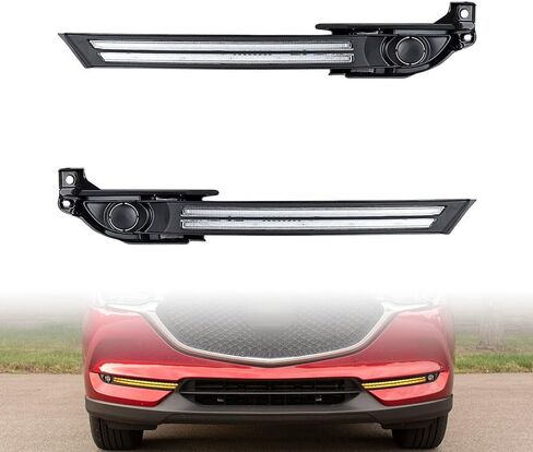 مصابيح LED متسلسلة من Astra Depot وإشارات الانعطاف متوافقة مع 2017-2021 Mazda CX-5 Plug-and-Play MA1038138 MA1039138، KB8A50C11E، KB8A50C21E (مع مصباح الضباب) in Saudi Arabia