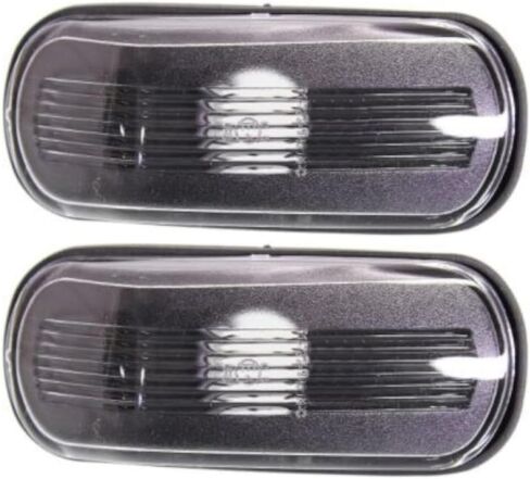 KarParts360 For Saab 9-3 2001 2002 2003 Side Marker Lights Front, Driver And Passenger Side | Pair | Lens and Housing | Clear Lens | Replacement For SB2571101 | 5336250 in Saudi Arabia