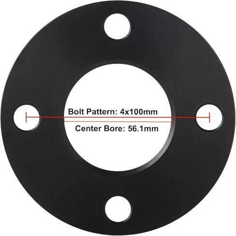 VLAOSCHI Forged Black 5x5 5x127 Hubcentric Wheel Spacers 5mm with 71.5mm Center Bore (No Lip) Compatible with Jeep-Chrysler-Dodge 5 Lug - Pack of 2 in Kuwait