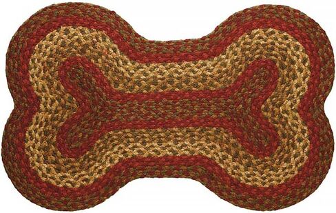 IHF Rugs Cinnamon Braided Dog Bone Rug in Saudi Arabia