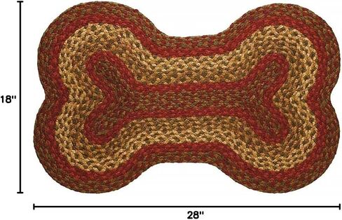 IHF Rugs Cinnamon Braided Dog Bone Rug in Saudi Arabia
