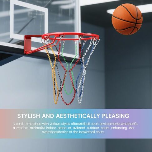 Basketball Net All Weather Anti Whip,Heavy Duty Replacement Basketball net Indoor Outdoor Standard 12 Loops Basketball Hoop in Kuwait