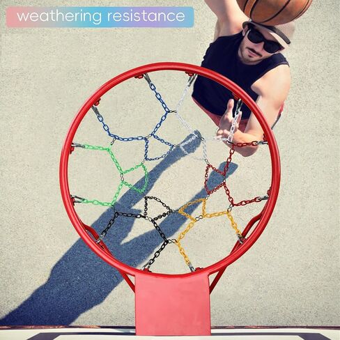 Basketball Net All Weather Anti Whip,Heavy Duty Replacement Basketball net Indoor Outdoor Standard 12 Loops Basketball Hoop in Kuwait