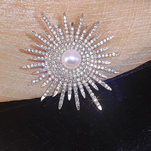 عباد الشمس بروش دبابيس عباد الشمس اللؤلؤ بروش للنساء عباد الشمس حجر الراين دبابيس دبابيس زهرة دبابيس دبابيس اللؤلؤ الصنوبر للملابس الصيف الأزياء والمجوهرات in Kuwait