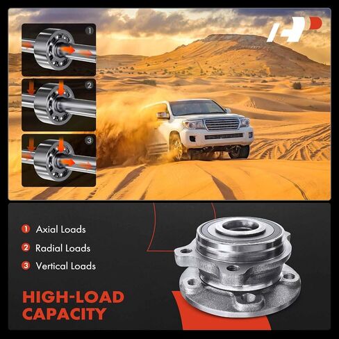 A-Premium 2 x Front or Rear Wheel Bearing and Hub Assembly with 5-Lug Compatible with Volvo - 2016-2023 - XC60, XC90, S60, XC40/C40 Recharge, S90, V60, V90, V60/V90 Cross Country, AWD or FWD in Saudi Arabia
