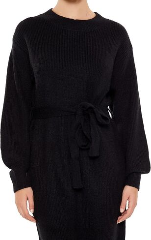 Forever 21 Womens Tie-Front Midi Sweater Dress in Saudi Arabia