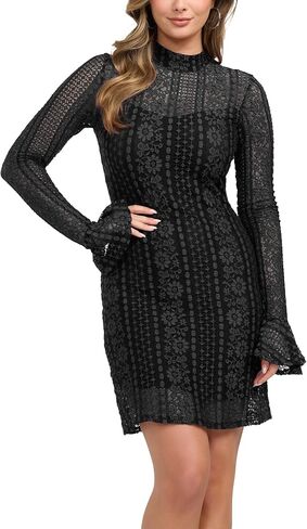 GUESS Women's Long Sleeve Jamala Dress in Saudi Arabia