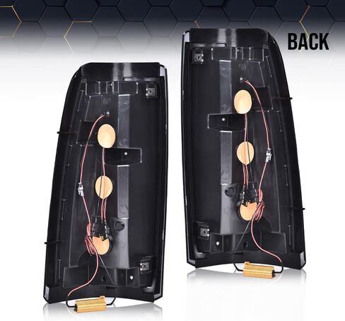 PIT66 LED Tail Lights Taillight Assembly Compatible with Chevy Silverado GMC Sierra 1999-2007 (Only Fits Fleetside Bed, Not Fit Stepside Beds) Smoke Lens Light Bar Style Rear Light Lamps in Saudi Arabia