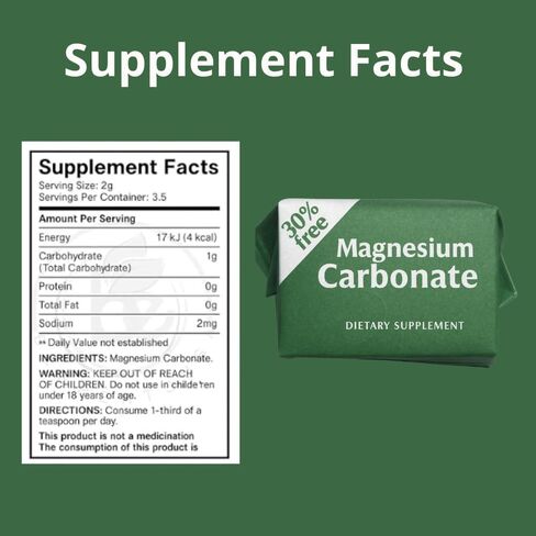 LENICO – Magnesium Carbonate Cubes | Pack of 3 x 7 g Each | Natural Dietary Supplement, Gluten-Free, Vegan, Food Grade, Made in Mexico in Saudi Arabia