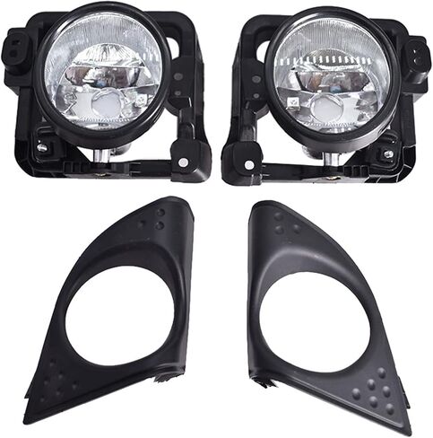 WFLNHB Fog Lights Replacement for 2009 2010 Acura TSX Clear Lens with Bulbs + Bezel Front Driving Fog Light Left+Right Side (Passenger & Driver Side) in Saudi Arabia
