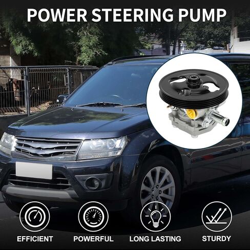 Power Steering Pump with Pulley for Chevrolet Tracker 2.5L V6 2001-2004 for Suzuki Grand Vitara 2.5L 1999-2005 No.49100-65D30/21-5269 1 Pcs in Saudi Arabia