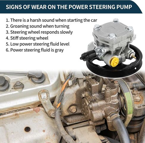 Power Steering Pump with Pulley for Chevrolet Tracker 2.5L V6 2001-2004 for Suzuki Grand Vitara 2.5L 1999-2005 No.49100-65D30/21-5269 1 Pcs in Saudi Arabia