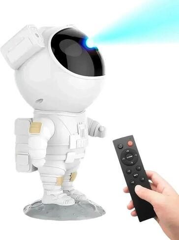 Galaxy Projector Astronaut Night Light، Star Projector Galaxy Light LED Lamp، 8 تأثيرات سديم ونجوم، مع جهاز تحكم عن بعد، ديكور الغرفة الجمالي، هدايا لعيد الميلاد، أعياد الميلاد، العطلات in Saudi Arabia