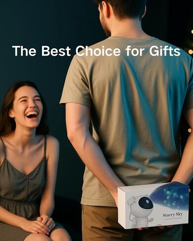 Galaxy Projector Astronaut Night Light، Star Projector Galaxy Light LED Lamp، 8 تأثيرات سديم ونجوم، مع جهاز تحكم عن بعد، ديكور الغرفة الجمالي، هدايا لعيد الميلاد، أعياد الميلاد، العطلات in Saudi Arabia