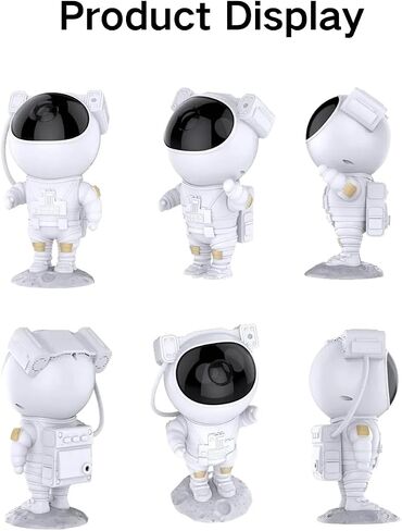 Galaxy Projector Astronaut Night Light، Star Projector Galaxy Light LED Lamp، 8 تأثيرات سديم ونجوم، مع جهاز تحكم عن بعد، ديكور الغرفة الجمالي، هدايا لعيد الميلاد، أعياد الميلاد، العطلات in Saudi Arabia