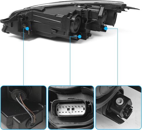 Halogen Headlight Assembly w/o DRL for Ford Escape 2020-2022 Front Light Headlamp Left Driver Side LH in Kuwait