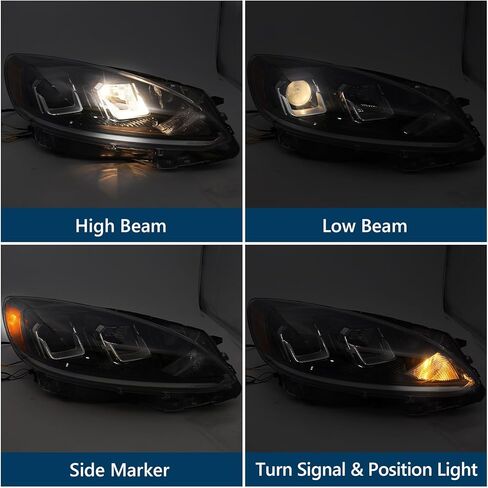 Halogen Headlight Assembly w/o DRL for Ford Escape 2020-2022 Front Light Headlamp Left Driver Side LH in Kuwait