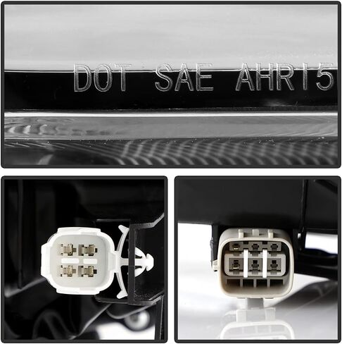 ACANII - لـ [Non-LED DRL Model] 2017-2019 Toyota Highlander LE XLE مصباح أمامي لجهاز العرض كشافات أمامية من جانب الركاب الأيمن in Saudi Arabia