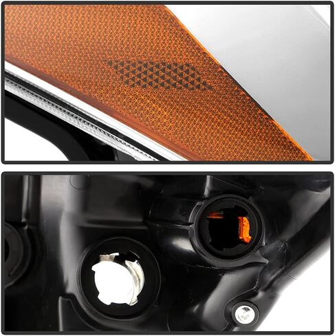 ACANII - لـ [Non-LED DRL Model] 2017-2019 Toyota Highlander LE XLE مصباح أمامي لجهاز العرض كشافات أمامية من جانب الركاب الأيمن in Saudi Arabia