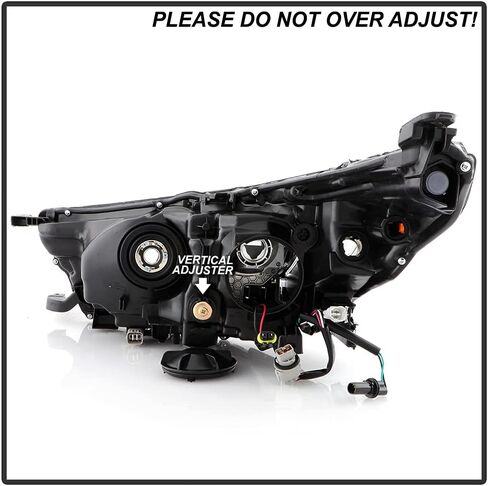 ACANII - لـ [Non-LED DRL Model] 2017-2019 Toyota Highlander LE XLE مصباح أمامي لجهاز العرض كشافات أمامية من جانب الركاب الأيمن in Saudi Arabia