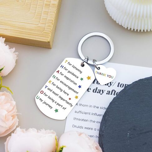 Thank You Gifts for Women Men Coworker Leaving Gifts for Women Retirement Appreciation Gift for Friends Teachers Coworkers Boss Thank You for Listening Guidance Keychain in Saudi Arabia