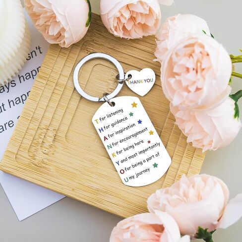 Thank You Gifts for Women Men Coworker Leaving Gifts for Women Retirement Appreciation Gift for Friends Teachers Coworkers Boss Thank You for Listening Guidance Keychain in Saudi Arabia
