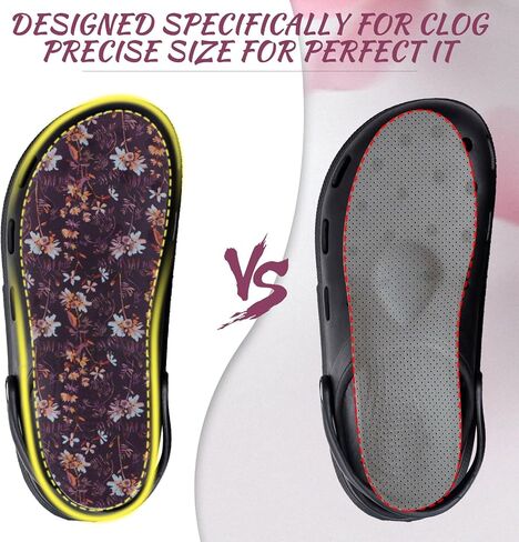 6 Pairs Shoe Insoles for Clog Garden Breathable Shoe Insoles Inserts No Show Socks for Women Men(Vintage Pattern) in Saudi Arabia