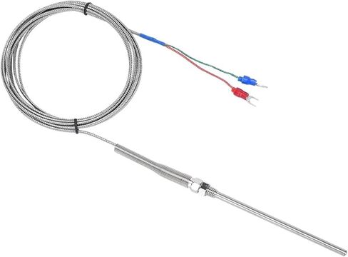 0-800 Degree M8 1m 2m 3m 5m K J PT100 Type 50mm Probe Screw Thread Cable Thermocouple Oven Temperature Sensor(1m M8 PT100) in Saudi Arabia